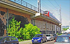 In der heutigen Alice-Behrendt-Straße sollte eine Rampe die Stadtbahn mit den Werkstätten des Lehrter Bahnhofs verbinden
